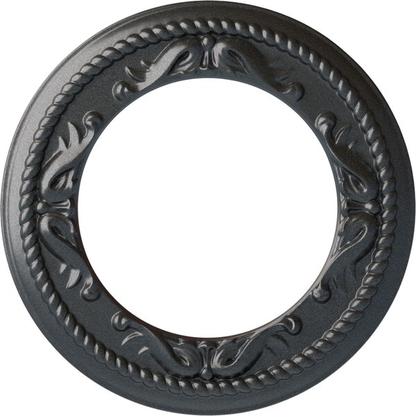 Ekena Millwork Roped Medway Ceiling Medallion (Fits Canopies up to 7 1/2"), 12 1/4"OD x 7 1/2"ID x 7/8"P, Pewter CM12MEPES - main